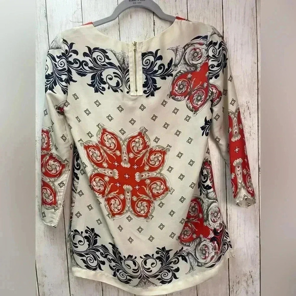 Chelsea & Theodore 7/8 Sleeve Blouse Size XS - Picture 3 of 8